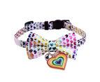 1 Set Pet Collar Comfortable Anti-Lock Flexible Fashion Puppy Cats Collar with Bell Pet Accessories