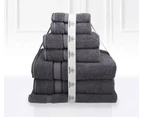 7 Piece Luxury Kingtex 100% Supreme Cotton Towel Set 100% Cotton Bath Towel Set Charcoal