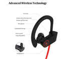 Wireless Bluetooth Neckband Headphones, U8 Ear Sweatproof Sport Earphones with Ear Hooks