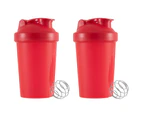 Shaker Bottle Protein Shakes and Shaker Bottle with Wire Whisk Balls,Free of BPA plastic