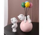 1/2Pcs Bear Ornament Compact Cute Handmade Decorative Long Lasting Mini Balloon Bear Toy House Accessories for Gifts