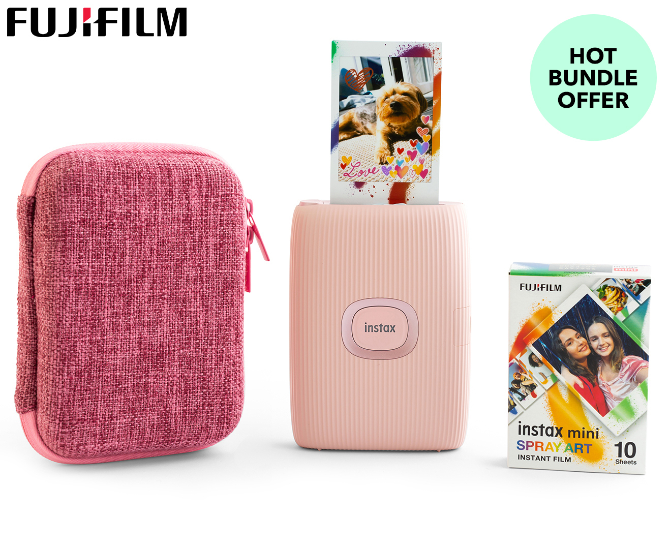 Fujifilm Instax Mini Link 2 Smartphone Printer - Soft Pink : Target