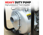 2" Fire Fighting Petrol Water Transfer Pump GX200 HONDA ENGINE Twin Impeller