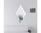 Acrylic Mirror Tiles Sheet Adhesive Wall Mirror Flexible Self Adhesive Non Glass Mirror,12 by 12 Inch,4 Pieces