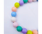 Cat Necklace Attractive Lightweight Plastic Colorful Beads Cat Collar for Daily Life -Multicolor L