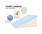 Starry Eucalypt Wedge Pillow Memory Foam Cool Gel Bed Sofa Lie Cushion [Colour: Bamboo White]