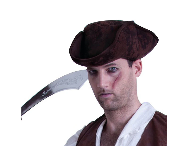 Caribbean Pirate Hat - Brown