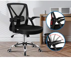 ALFORDSON Mesh Office Chair Executive Fabric Seat Gaming Racing Tilt Computer Black