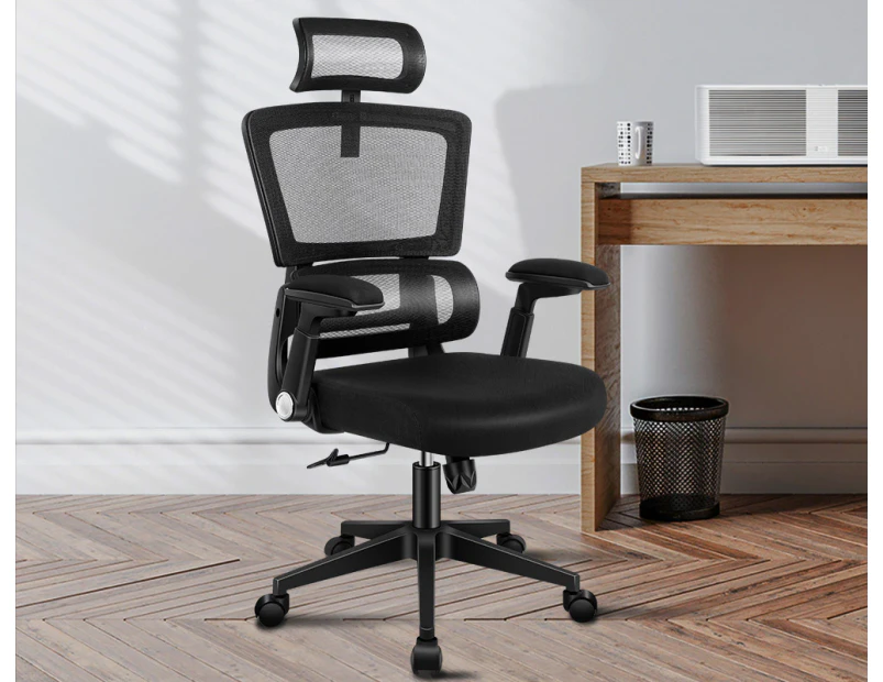 ALFORDSON Mesh Office Chair Executive Computer Chairs Study Work Gaming Seat Black