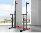 BLACK LORD Squat Rack Adjustable Barbell Rack Bench Press Weight Lifting Gym