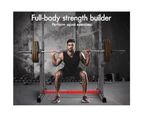 BLACK LORD Squat Rack Adjustable Barbell Rack Bench Press Weight Lifting Gym