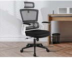 ALFORDSON Mesh Office Chair Executive Computer Chairs Study Work Gaming Seat White