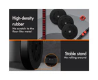 BLACK LORD 20kg Dumbbell Set 4in1 Adjustable Barbell Weight Home Gym Fitness