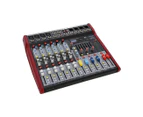 SWAMP 6 Channel Mixing Desk Console 4 Preamps Mixer FX, AUX, USB, MP3, Bluetooth