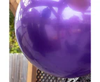 1 Set Outdoor Inflatable Toys Easy to Inflate Bright Color Xmas Ornament Home Decoration Balls for Garden-Purple 45cm