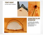 MIUZ 5M 4-Season Bell Tent Waterproof Canvas Glamping Yurt Teepee Commercial Grade Tents