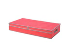 Christmas Decorations Storage Boxes - Set of 2 Red - Red