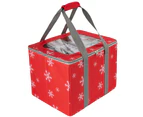 Christmas Deluxe Ornament Storage Case 42cm x 33cm - Red