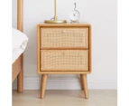 MIUZ Bedside Table Bed Side Tables Drawers Side Tables Solid Timber American Oak Wood Nightstand