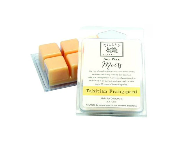 Tilley Square Soy Melts - Tahitian Frangipani