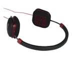 Alctron HE120 On-Ear Closed High Resolution Headphones 30mm Drivers Adjustable - Black/Red