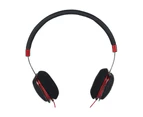 Alctron HE120 On-Ear Closed High Resolution Headphones 30mm Drivers Adjustable - Black/Red