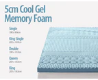 Comfeezzz Memory Foam Topper Mattress Toppers Queen Cool Gel Bamboo Cover 7-zone Pad Mat