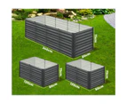 Livsip Garden Bed 240x80x73CM Kits Raised Vegetable Planter Galvanised Steel