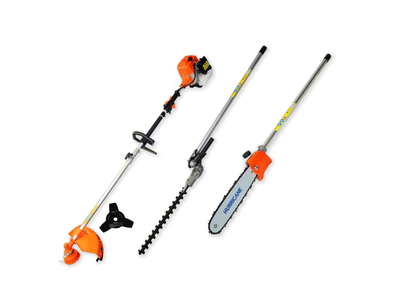 65cc Hedge Trimmer Pole Saw Chainsaw Brush Cutter Whipper Snipper Multi Tool