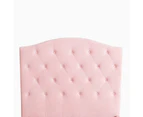 Star Kidz Luna Bed Single Pink Velvet - Pink Velvet