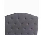 Star Kidz Luna Bed Single Linen Dark Grey