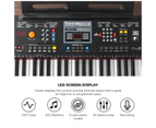 Mazam 61 Keys Piano Keyboard Electronic Keyboards With Stand Holder Microphone Beginner Kids Gift