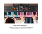 Mazam 61 Keys Piano Keyboard Electronic Keyboards With Stand Holder Microphone Beginner Kids Gift