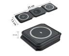 Wireless Charging Pad for iPhone Foldable,Compact 3 in 1 Wireless Charger Stand,Wireless Portable Charging Station