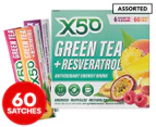 X50 Green Tea + Resveratrol Antioxidant Energy Drink Assorted 60pk