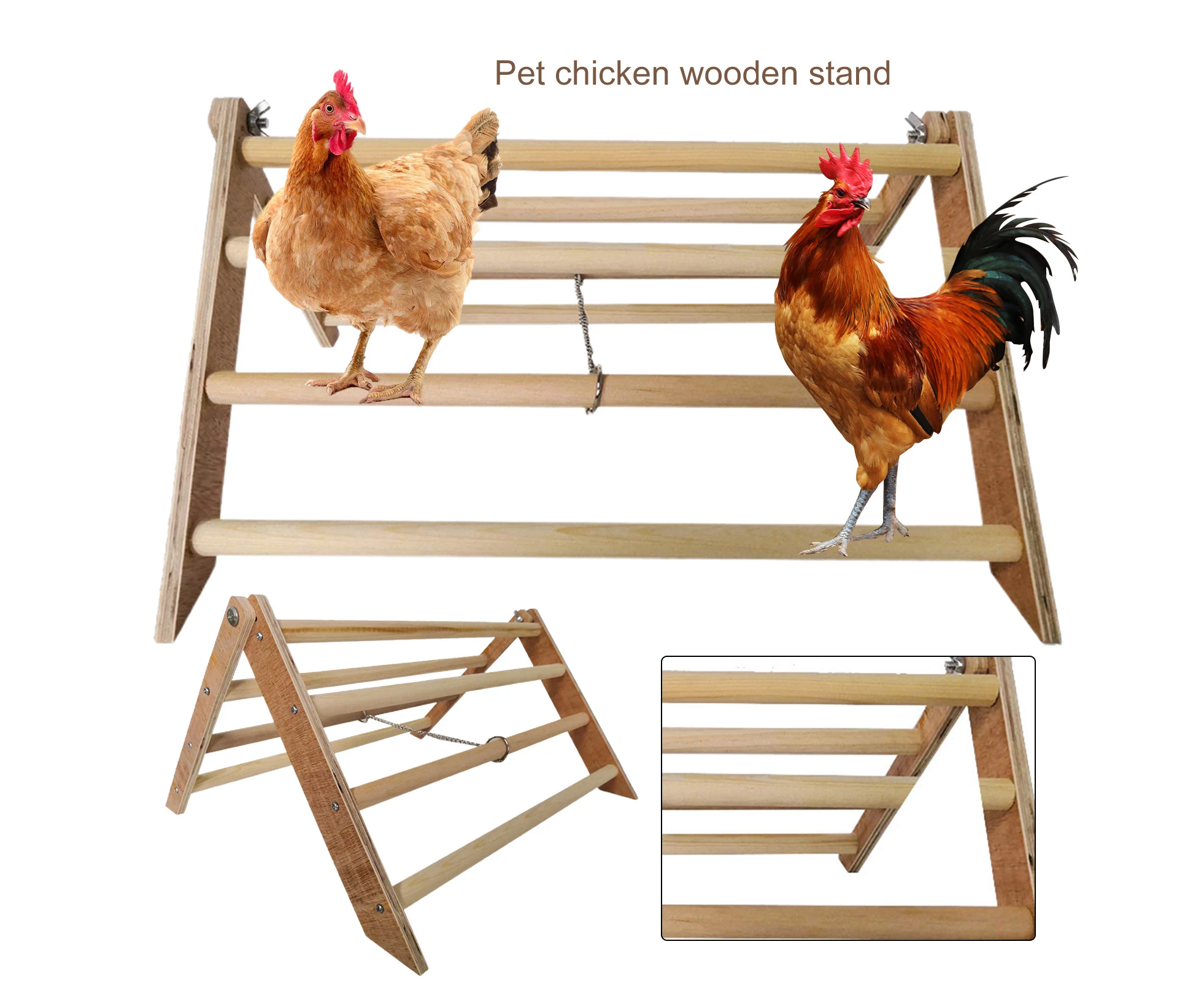 Parrot Perch Natural Minimalistic Long Lifespan Parrot Pet Chicken Perch Stand for Home