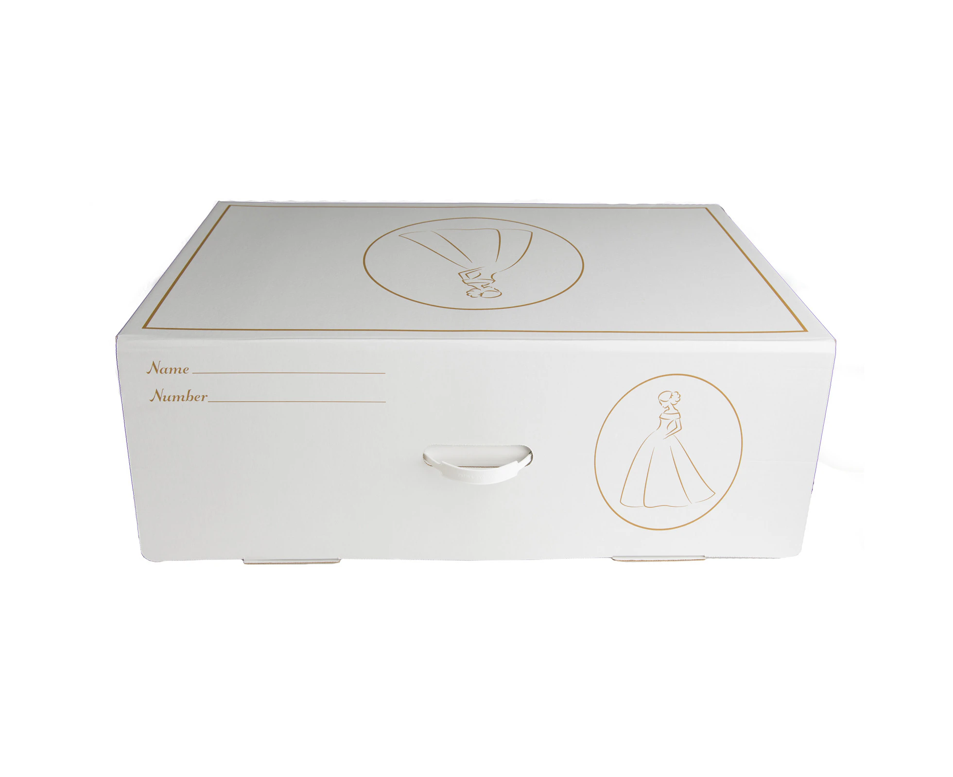 Wedding Dress Storage Preservation Box White - LARGE Includes White Acid Free Tissue Paper