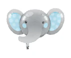 Enchanting Elephant Boy Shape Foil Balloon Size: One Size