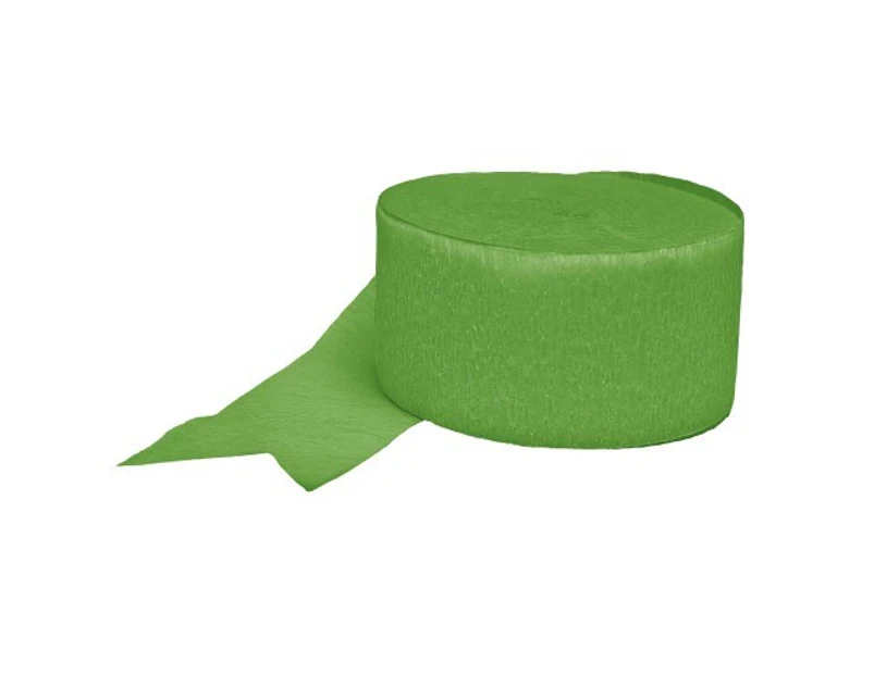 Crepe Streamers Apple Green Size: One Size