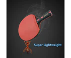5 Star 2Pcs Upgraded Carbon Table Tennis Racket Set Powerful Ping Pong