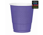 Premium Plastic Cups 355ml 20 Pack New Purple Size: One Size