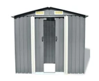 Garden Storage Shed Outdoor Steel Sheds Lockable Cabinet Tool House 2m x 1.3m