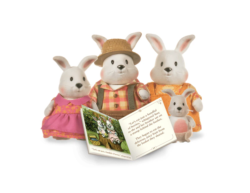 Lil Woodzeez - Hoppingood Rabbit Family Collectable Animal Toys