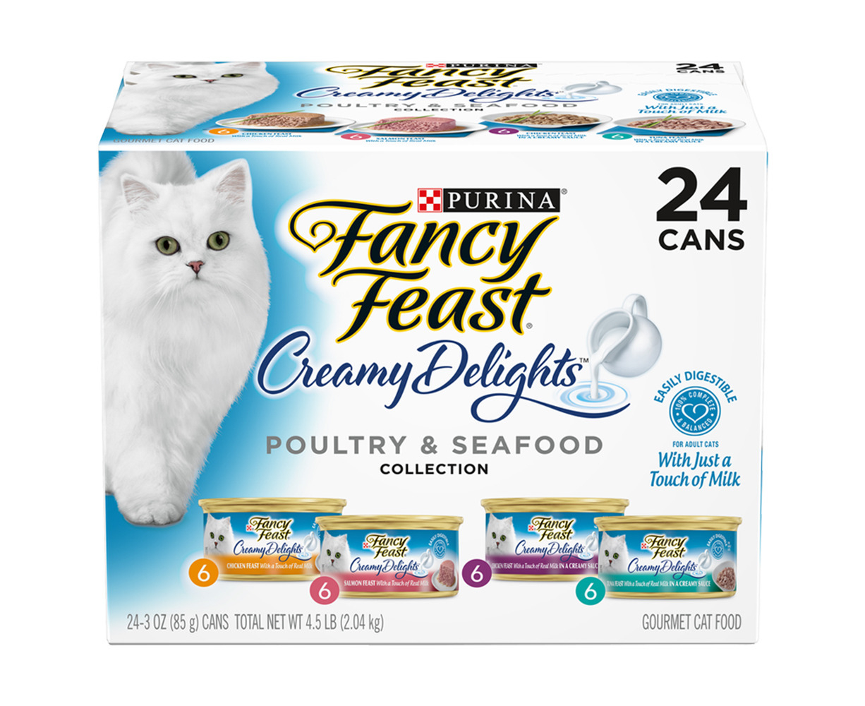 Fancy Feast Creamy Delights Wet Cat Food Poultry Seafood Variety