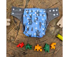 Forest Bears Design Bamboo Charcoal Cloth Nappy
