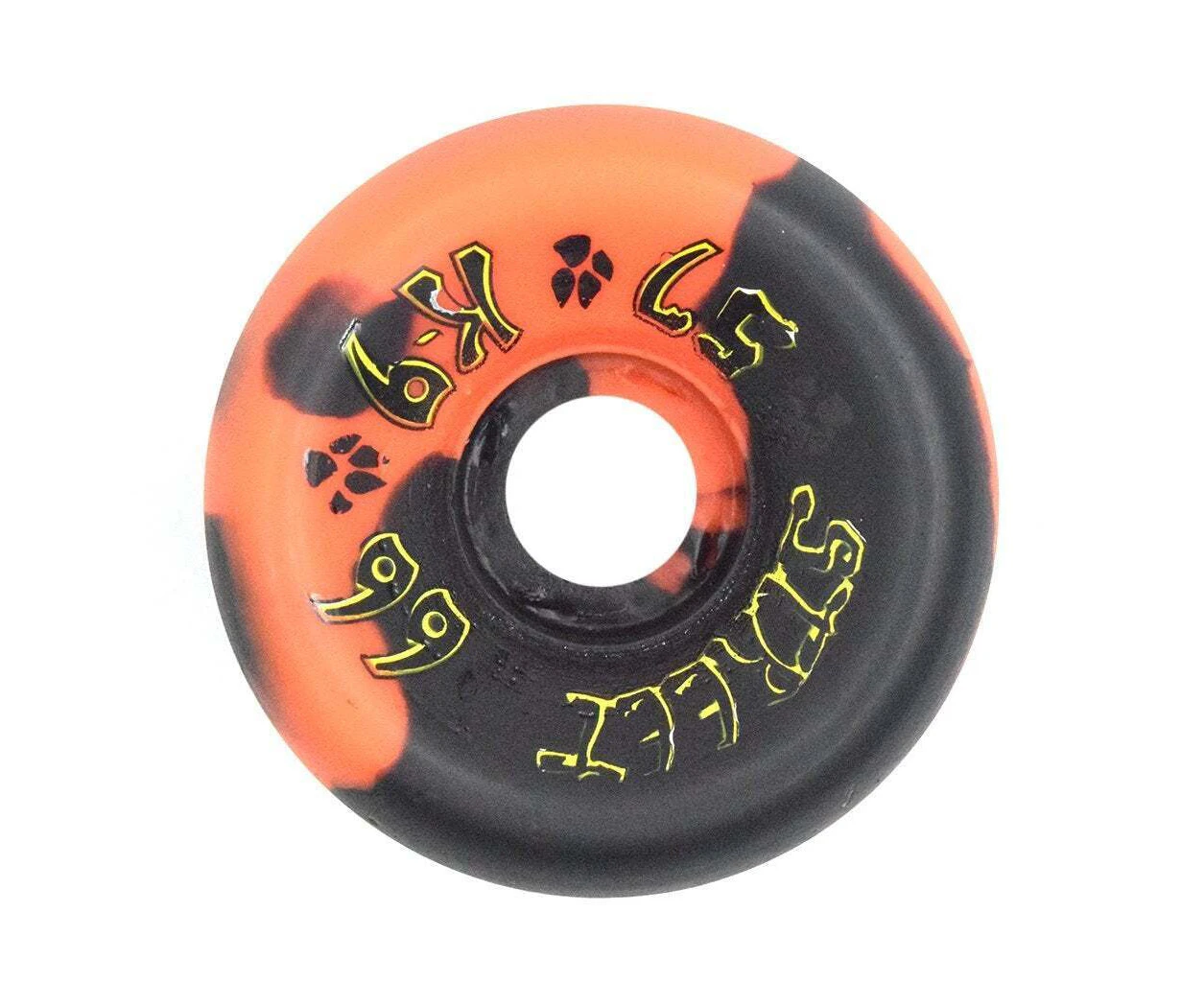 Dogtown K-9 Wheels 57mm (99a) 80s Orange/Black Swirl