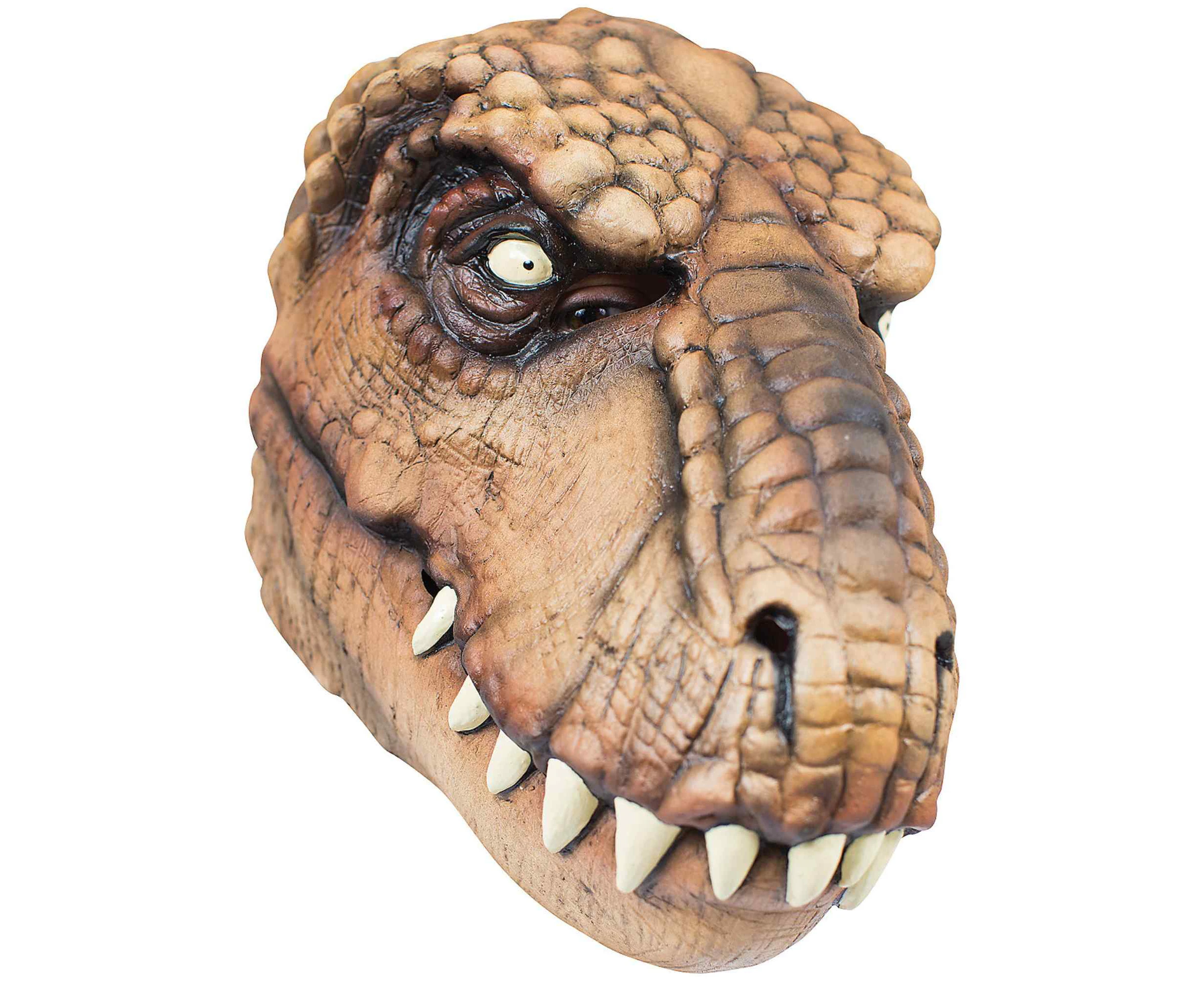 T-Rex Dinosaur Dino Deluxe Prehistoric Adult Mens Costume 3/4 Latex Mask