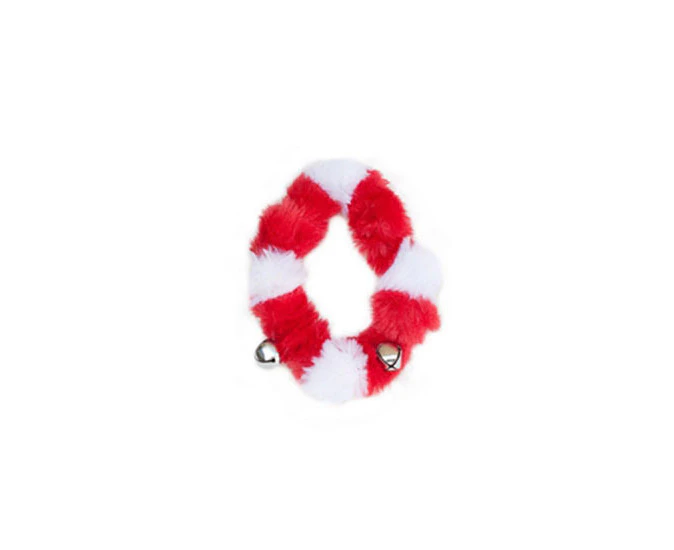 ZippyPaws Christmas Holiday Themed Pet Collar With Bell [Size: Small]