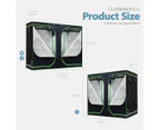 Glasshaus Grow Tent Kits Hydroponic Indoor Grow System Plant Real 1680D Oxford Size H: 240x120x200cm