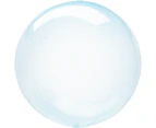 Crystal Clearz Blue Round Balloon S40 Size: One Size